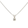 0.60ct 2/3 carat Round Lab Grown Diamond Solitaire Pendant in 14K White Gold-Necklaces-ASSAY