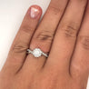 0.91 Carat Natural Diamond 10K White Gold Twisted Shank Ring-Rings-ASSAY