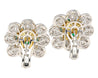 10 Carat Colombian Emerald GRS Certified Cushion Cut Minor Oil Diamond Earrings