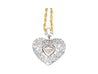 10 Carat Heart-Shape Colombian Emerald, Aquamarine, and Diamond 18K Necklace-Necklace-ASSAY