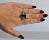 12.68 Carat Zoisite Green Tanzanite & Diamond Ring in Platinum 950 | IGI Certified-Rings-ASSAY