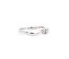 1/3 Carat Natural Diamond Mini 3-Stone Curved Ring in 14K White Gold-Rings-ASSAY