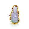 14K Gold Carved Lavender Jade Buddha Pendant Necklace-Necklaces-ASSAY