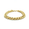 14K Gold Curb Link Chain Mens Bracelet | 8.75MM - 7.5 Inches-Chains-ASSAY