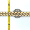 14K Real Gold Flat Cuban Link Chain Bracelet With Box Closure-Bracelet-ASSAY