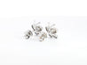 14K Solid White Gold Natural Diamond Cluster Butterfly Stud Earring-Earrings-ASSAY