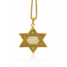 14K Solid Yellow Gold Star of David Pendant Necklace - ASSAY