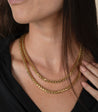 14K Yellow Gold Franco Spiga Link Necklace 4.8MM 18-20 Inches-Chains-ASSAY