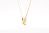 14k Solid Yellow Gold Tsavorite Butterfly Charm Floating Pendant Necklace-Necklace-ASSAY