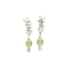 18K Gold Natural Colombian Emerald and Diamond Detachable Drop Earrings-Earrings-ASSAY