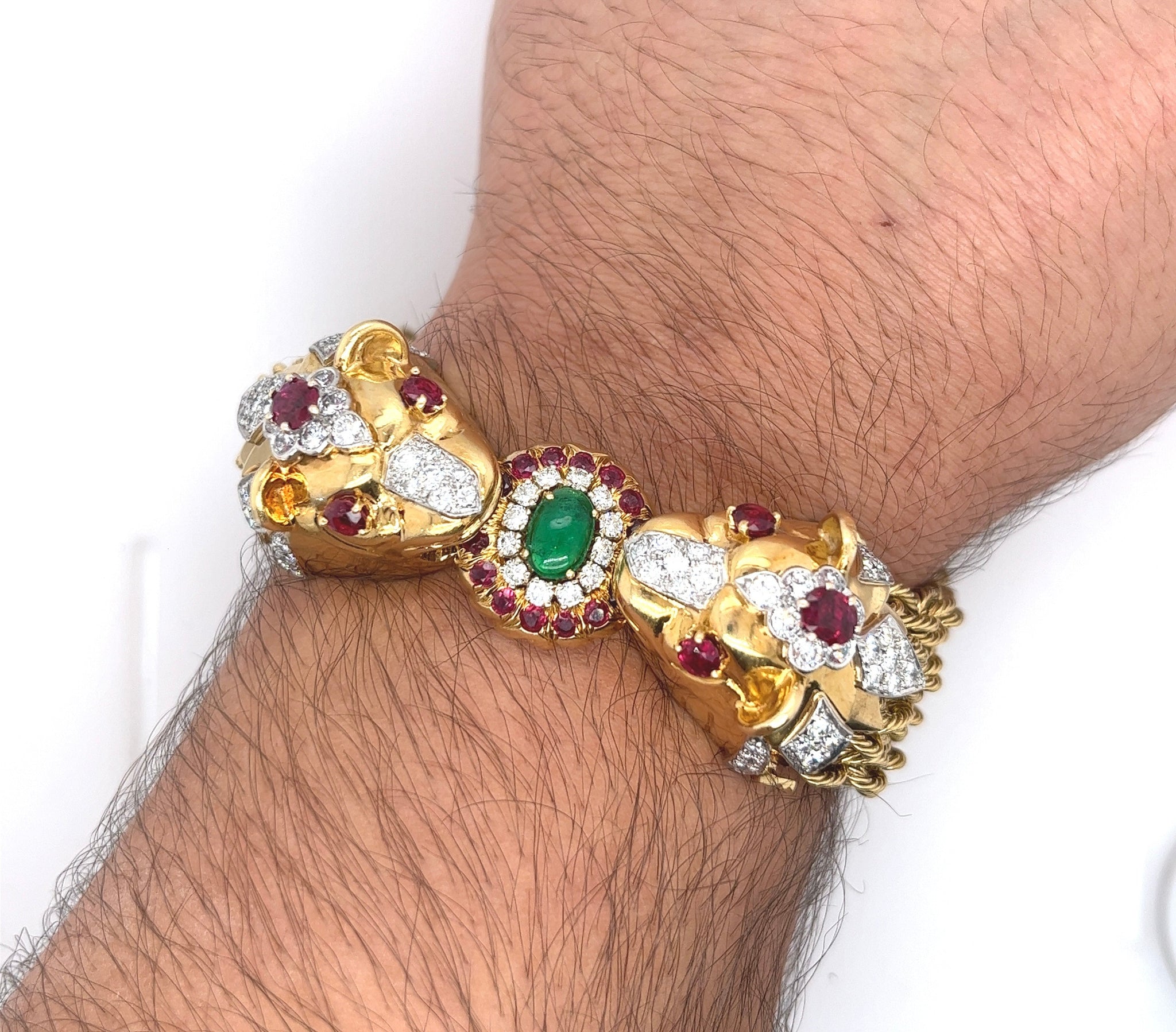 Designer Gold and Platinum Bead Link Bracelet Estate Fine Jewelry Chri -  Coach Luxury