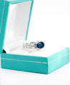 18K White Gold Bezel and Channel Set Oval Cut Blue Sapphire & Baguette Diamond Ring-Rings-ASSAY