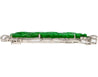 18.20 Carat Carved Dragon Green Jadeite Jade Grade "A" & Diamonds Pendant & Pin Crossover-Pendants-ASSAY