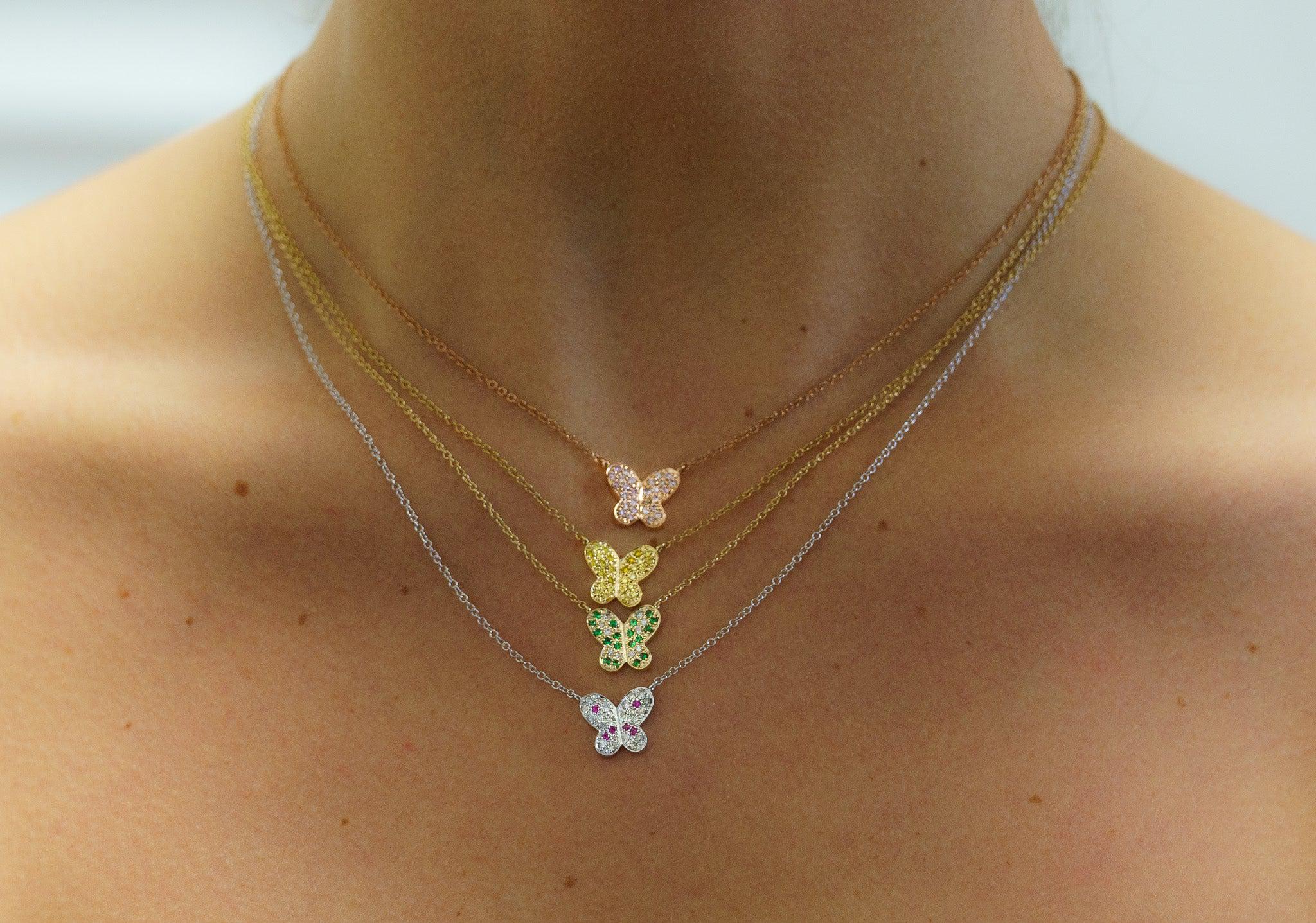 18k-14K-Gold-Gemstone-Cluster-Butterfly-Integral-Floating-Pendant-Necklace-18-Necklace-2.jpg