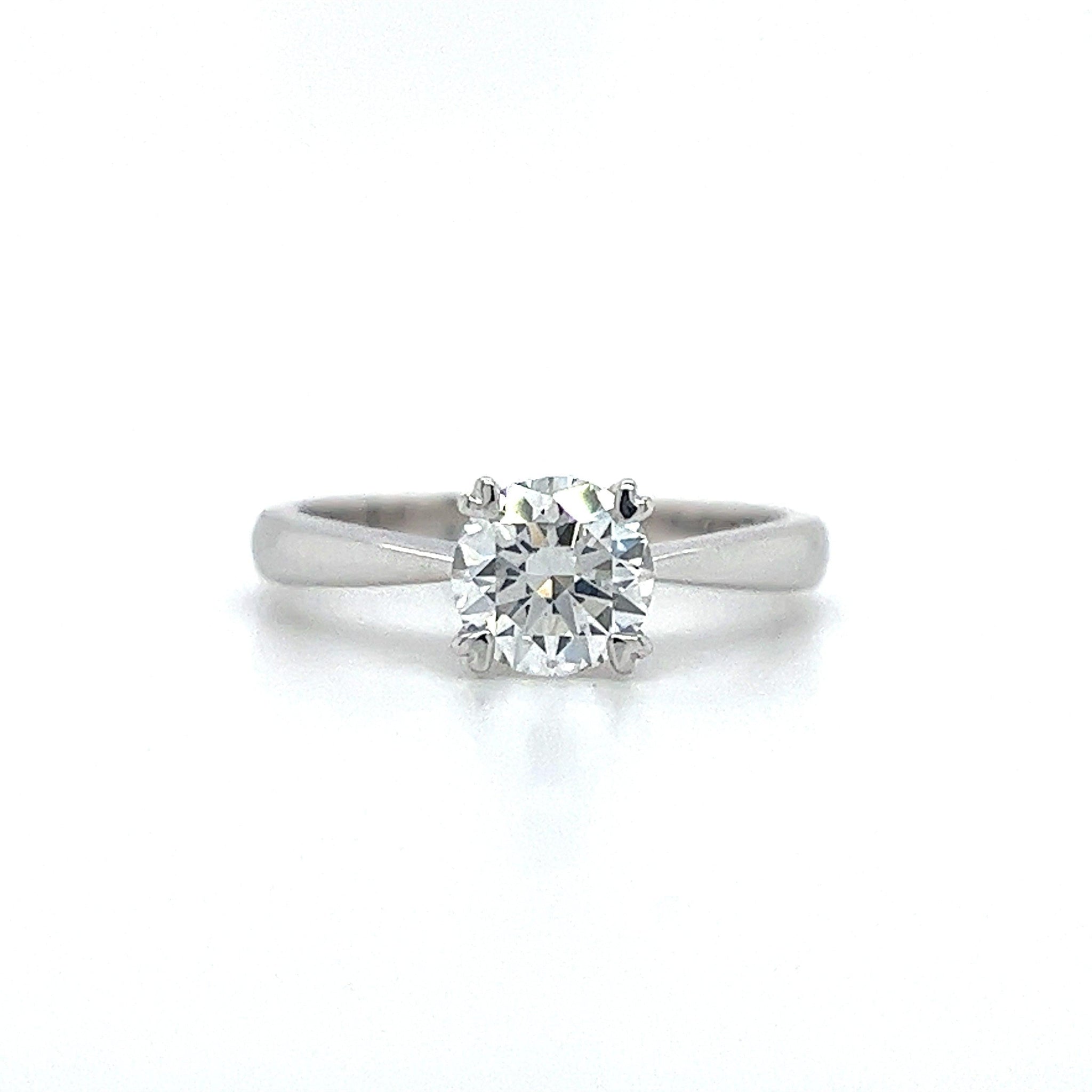 1.02 Carat E/VS1 Lab Grown Diamond With Solitaire Engagement Ring