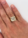 1.25 CTTW Channel Set Cluster Diamond Mens Ring in 14K Yellow Gold-Rings-ASSAY