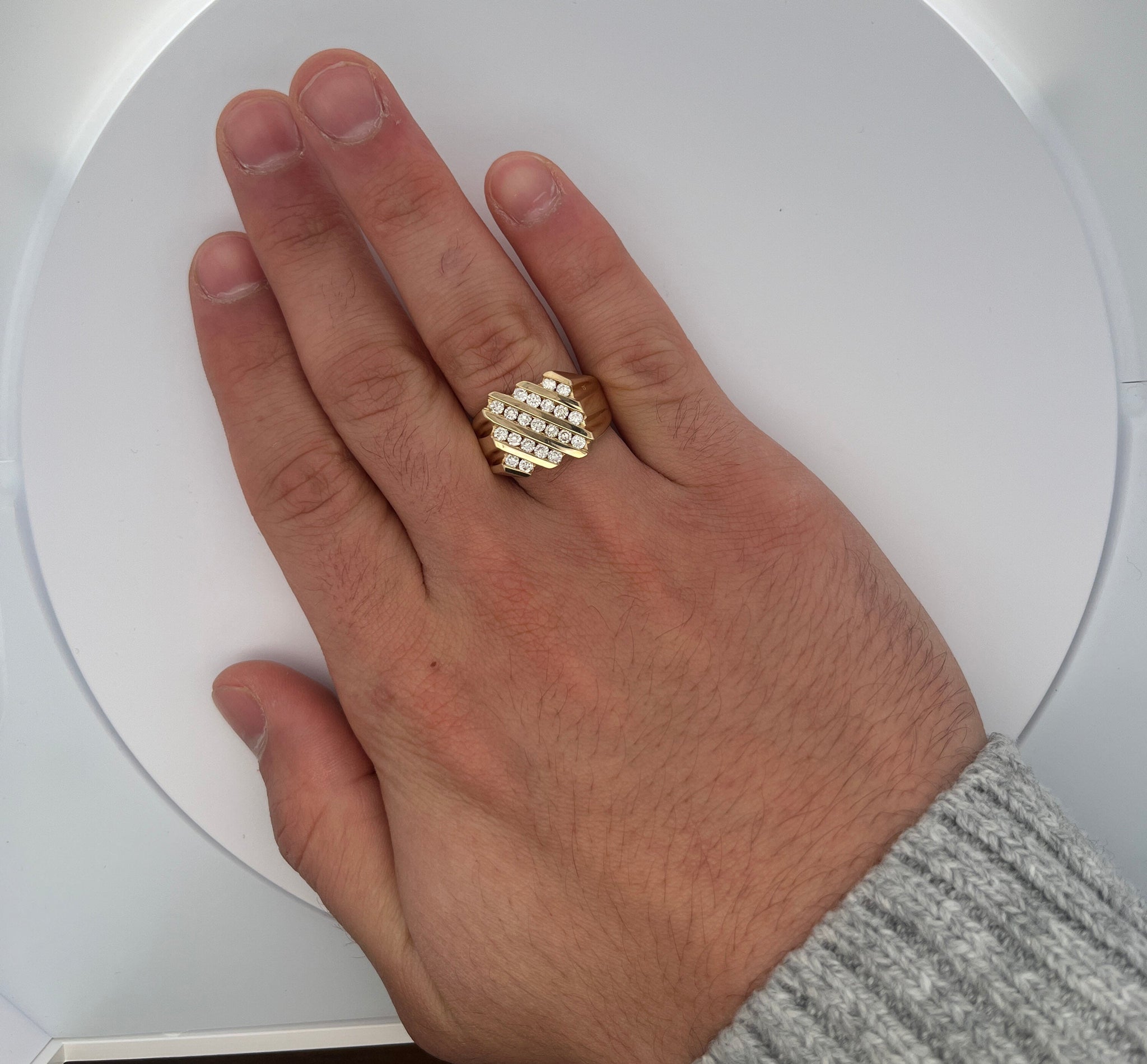 Mammatus Big Gold Ring with Violet Amethyst – Karolina Bik Jewelry