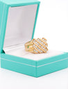 1.25 CTTW Channel Set Cluster Diamond Mens Ring in 14K Yellow Gold-Rings-ASSAY