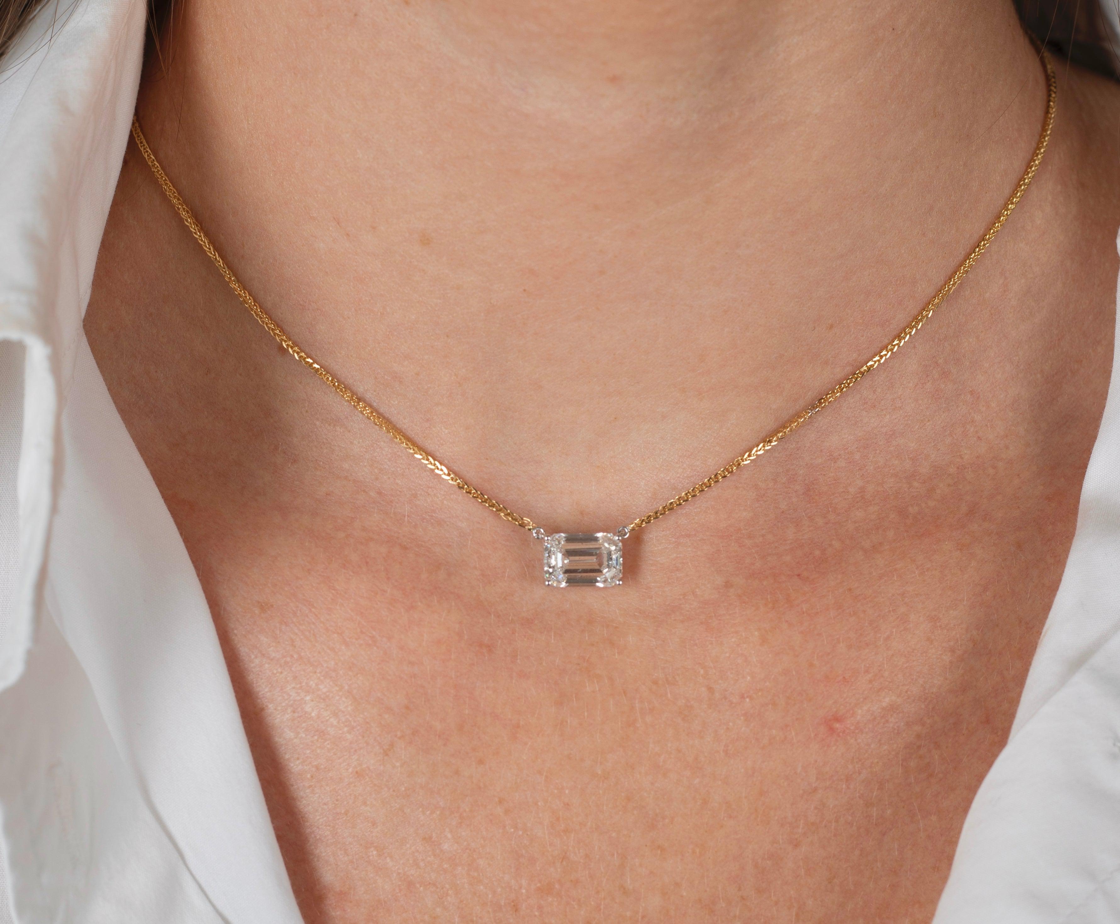 2-Carat-Emerald-Cut-Lab-Grown-Diamond-Connected-Floating-Necklace-in-18K-Yellow-White-Gold-2-Tone-Setting-Necklace-2.jpg