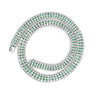 27 Carat Diamond and Emerald Flexible Choker Necklace in 18k White Gold-Chokers-ASSAY