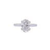 2.35 Carat Oval Cut Lab Grown Diamond Engagement Ring in Solitaire Setting
