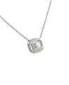 2.51 Carat Cushion cut Lab Grown Diamond CVD Pendant With Diamond Halo in Platinum 950 Setting | Cable Chain-Necklace-ASSAY