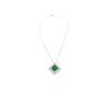 2.72 Carat GRS Certified Minor Oil Muzo Green Colombian Emerald Necklace in 18k White Gold-Pendants-ASSAY