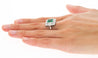 2.86 Carat Afghan-Chinese Minor Oil Emerald & Diamond Halo Ring in 18K Gold-Rings-ASSAY