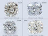 3 Carat Cushion Cut Lab Grown Diamond Solitaire Single Pendant in 14K-Necklaces-ASSAY