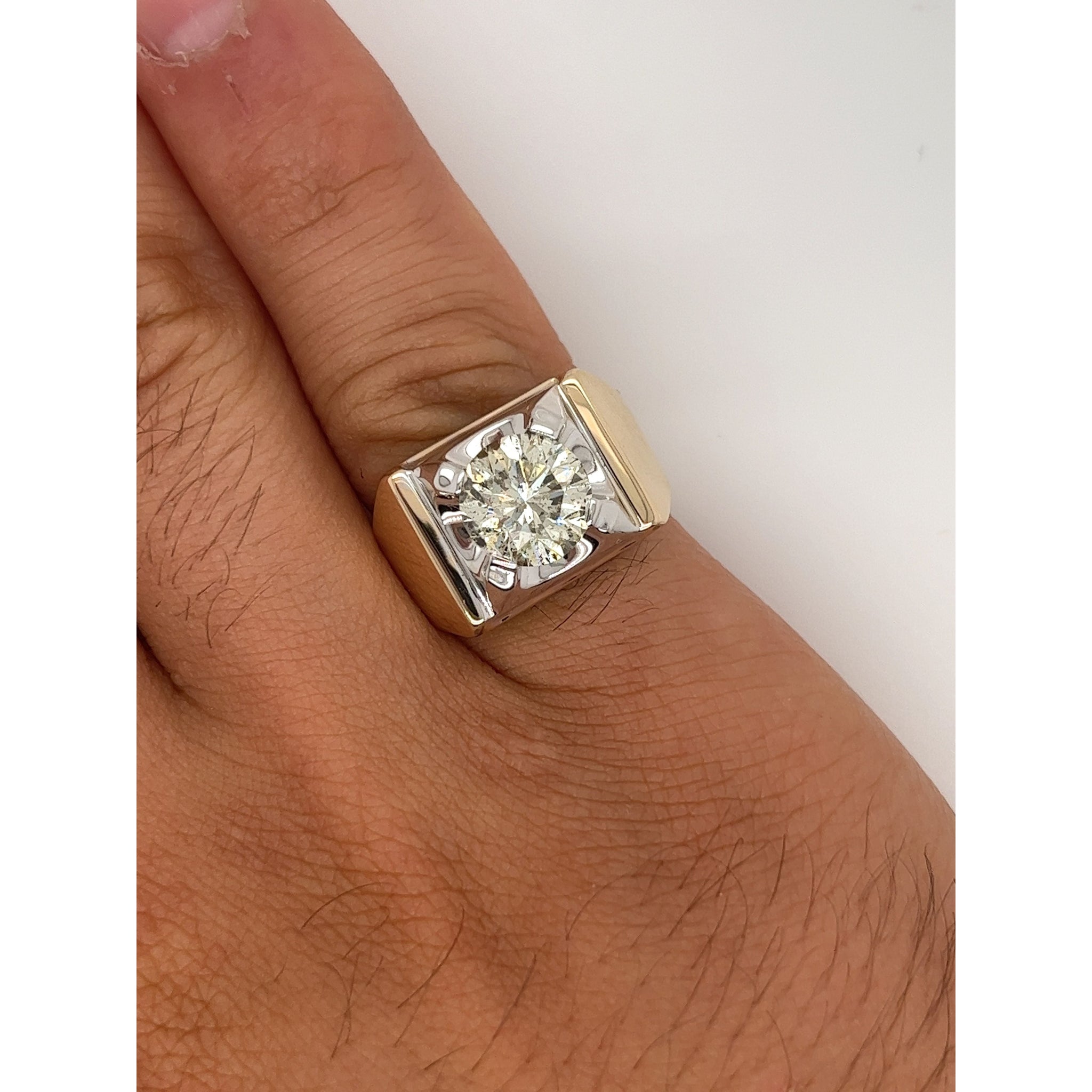 Solitaire diamond ring for men Clearance
