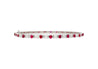 30 Carat TW Oval Cut Ruby and Diamond Tennis Necklace in Platinum-Necklace-ASSAY