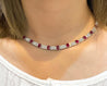 30 Carat TW Oval Cut Ruby and Diamond Tennis Necklace in Platinum-Necklace-ASSAY