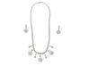 30 Carat White Diamond Necklace and Earrings 18K Set Certified Round-Brilliant-Jewelery Sets-ASSAY
