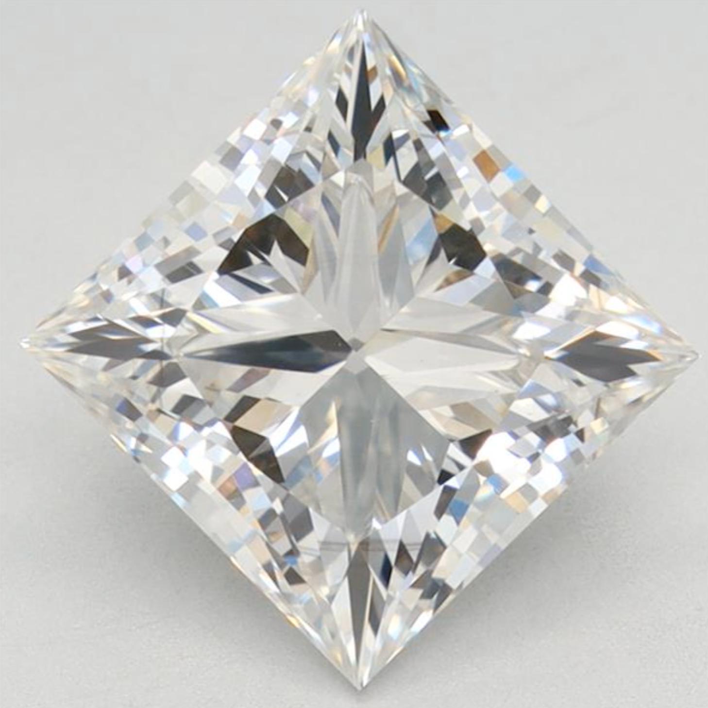 VS2 Princess Cut Lab Grown Diamond CVD Loose-Loose Stones-ASSAY