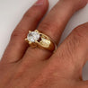 3.20 carat Oval Cut Lab Grown CVD Diamond Solitaire Mens Ring in 14K Gold-Rings-ASSAY