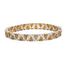 3.22 Carat TW Fancy Brown and White Diamonds in Patterned 18K White and Yellow Gold Bracelet | 7 inches-Bracelet-ASSAY