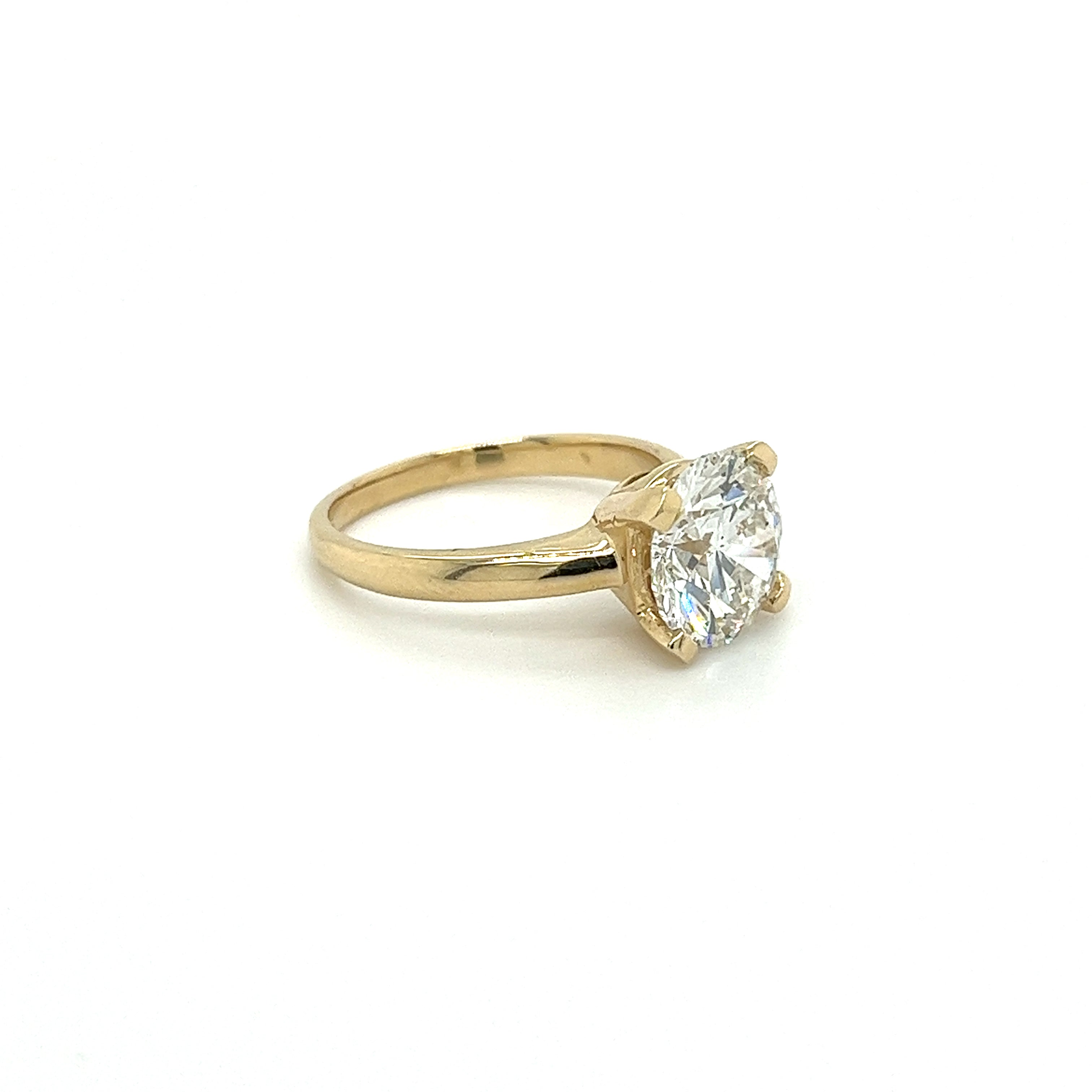 VS2 Lab Grown Diamond Solitaire Ring in 14K Yellow Gold-Rings-ASSAY