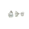 3.51 CTTW Round Lab Grown Diamond Stud Earrings in 4-Prong Martini Setting-Earrings-ASSAY