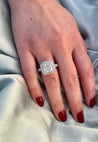 4 Carat Cushion-Cut, H color, VS1 Clarity, Lab Grown Diamond Engagement Ring