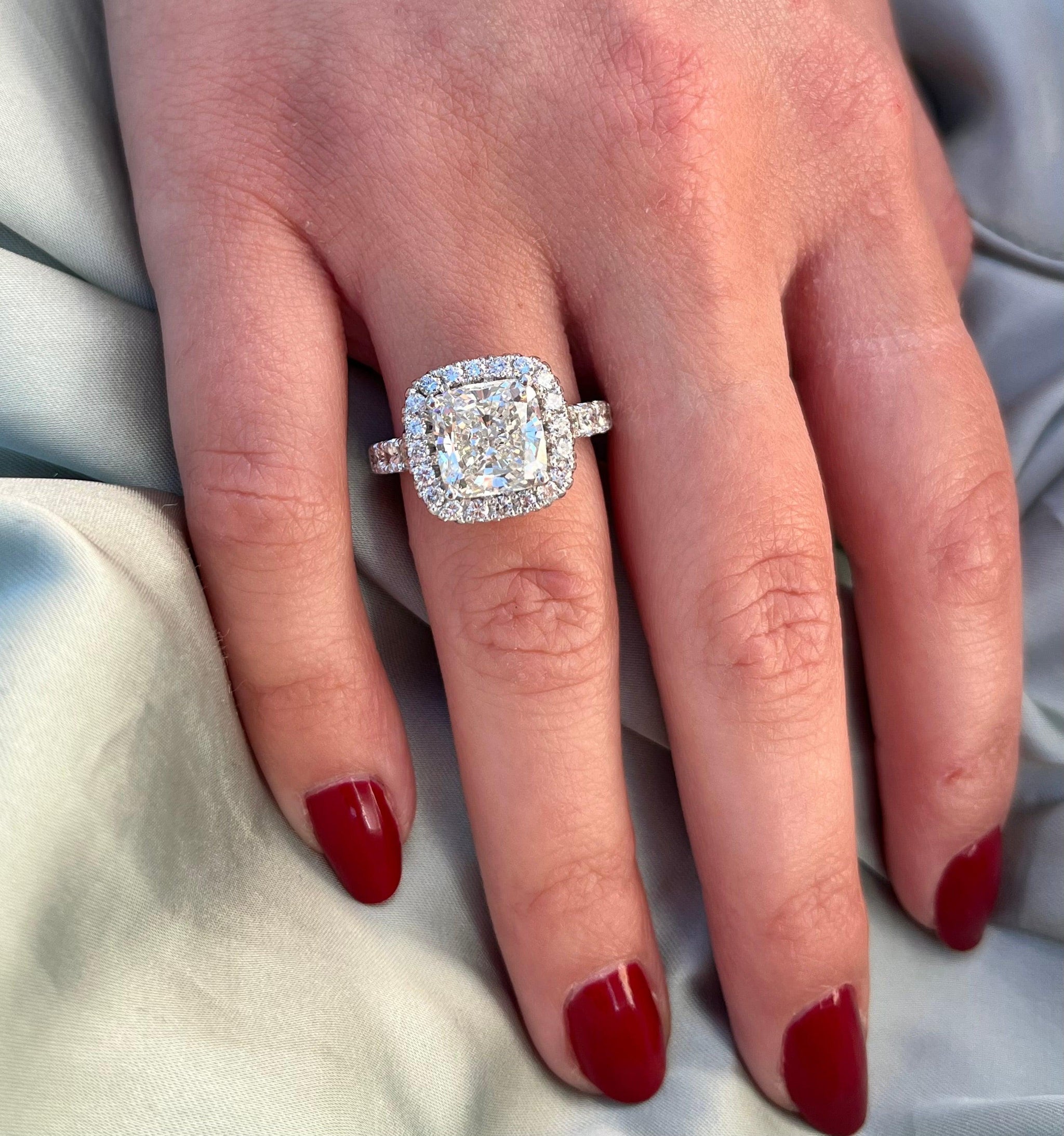 4 Carat Antique Engagement Ring | AC Silver