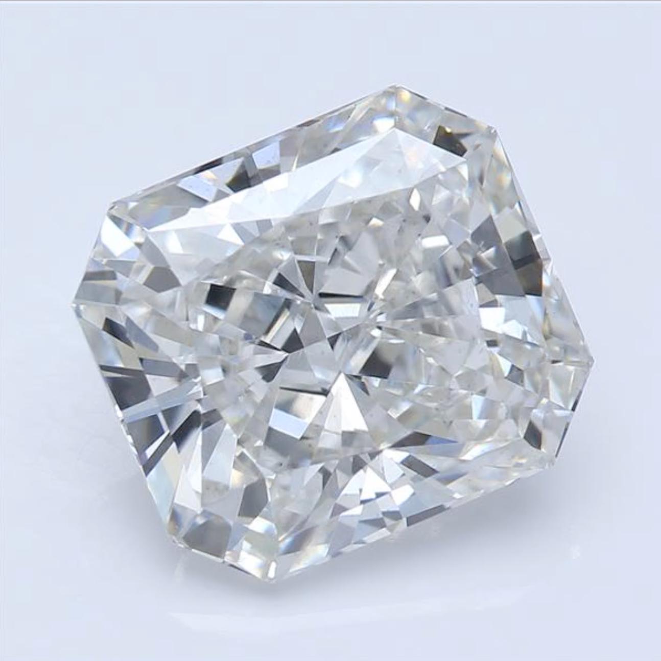 4.08 Carat, Radiant Cut, H Color, VS2 Clarity, Lab Grown Loose Diamond CVD | IGI Certified