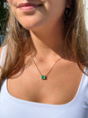 4.38 Carat Colombian Emerald in 18K Gold Floating Connecting Necklace-Necklaces-ASSAY