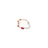 5.13 carat Ruby and Diamond Tennis Bracelet in 18K White Gold-Bracelet-ASSAY