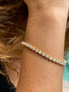 6.75 inch and 14k solid gold Tennis bracelet with 4.50 carats in Natural Diamond - ASSAY