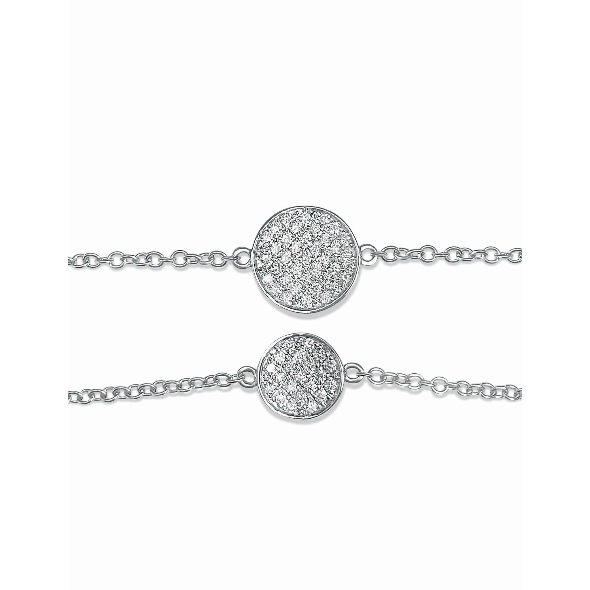 Natural Diamond Charm Disc Bracelet - ASSAY