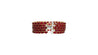 72.51 Carat Natural Oval Cut Ruby 5-Row Multi Link Tennis Bracelet in 18K Gold-Bracelet-ASSAY