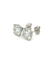 7.03 Carat Total Lab Grown CVD Diamond Martini Stud Earrings in 14K White Gold-Rings-ASSAY