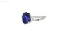7.19 Carat Color Changing No Heat Ceylon Sapphire and Diamond Ring