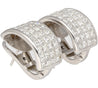 8.82 CTTW Princess Cut Natural Diamond Clip On Earrings in 18K White Gold-Earrings-ASSAY