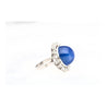 AGL Certified 30 Carat No Heat Ceylon Blue Star Sapphire & Diamond Halo Ring